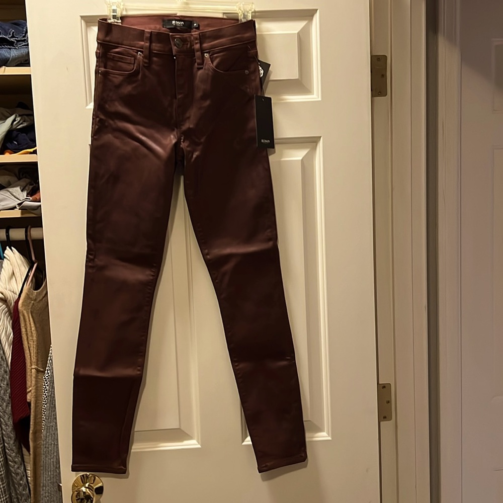 Hudson Nico 28” Ankle Skinny in High Shine Brick